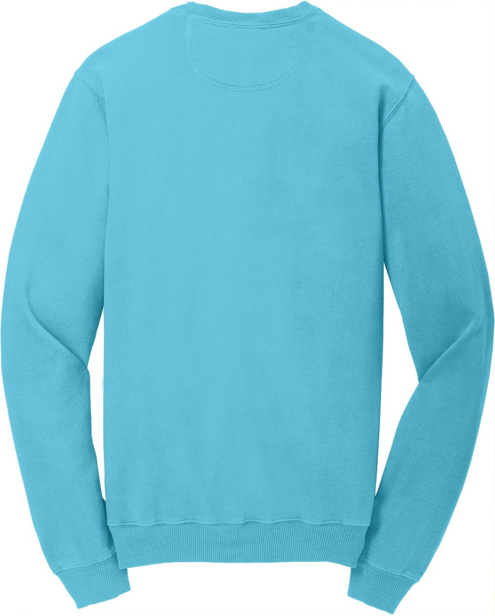Front View of Tidal Wave Port & Co Beach Wash Garment-Dyed Crewneck Sweatshirt PC098