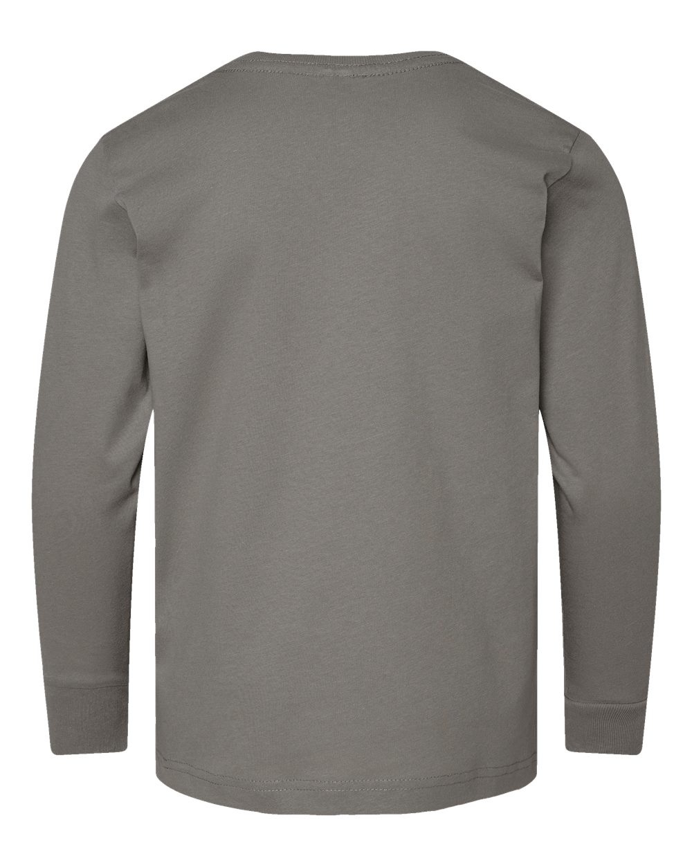 Front View of Titanium Youth Fine Jersey Long Sleeve Tee - 6201