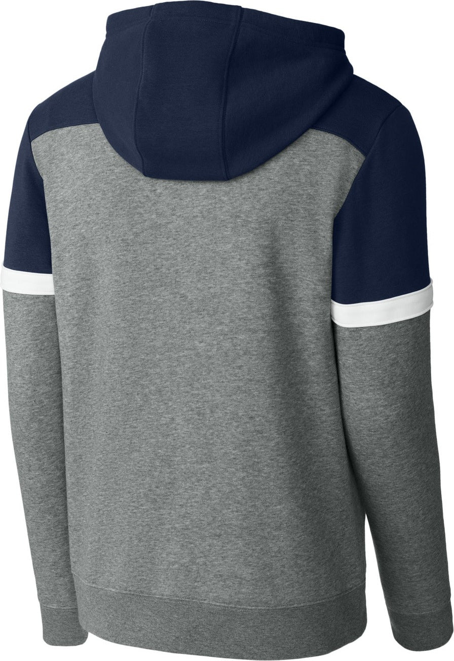 Front View of TNv/VtgH Sport-Tek Drive Fleece Colorblock Hoodie STF205