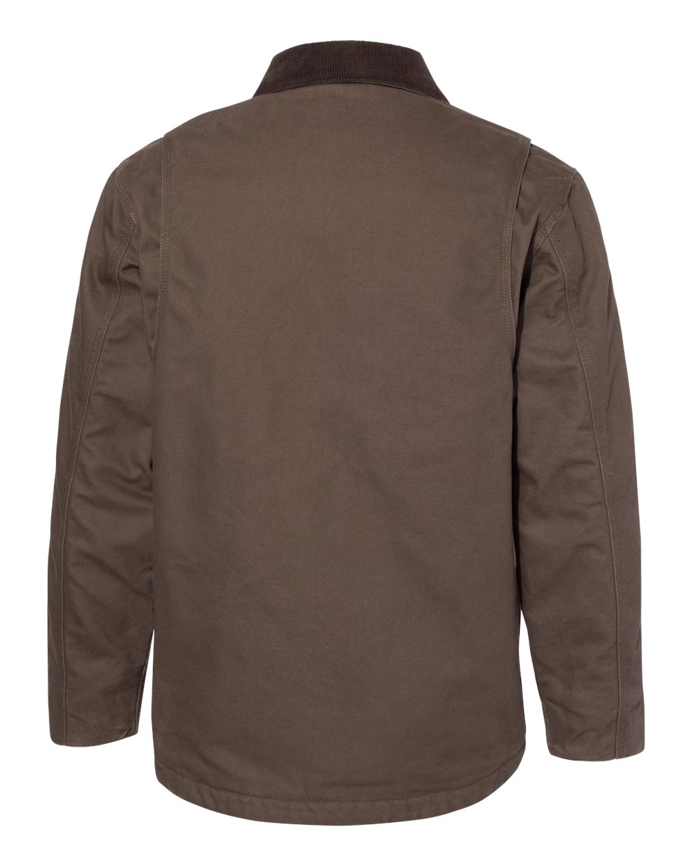 Rear View of Tobacco Rambler Boulder Cloth Jacket Tall Sizes - 5091T