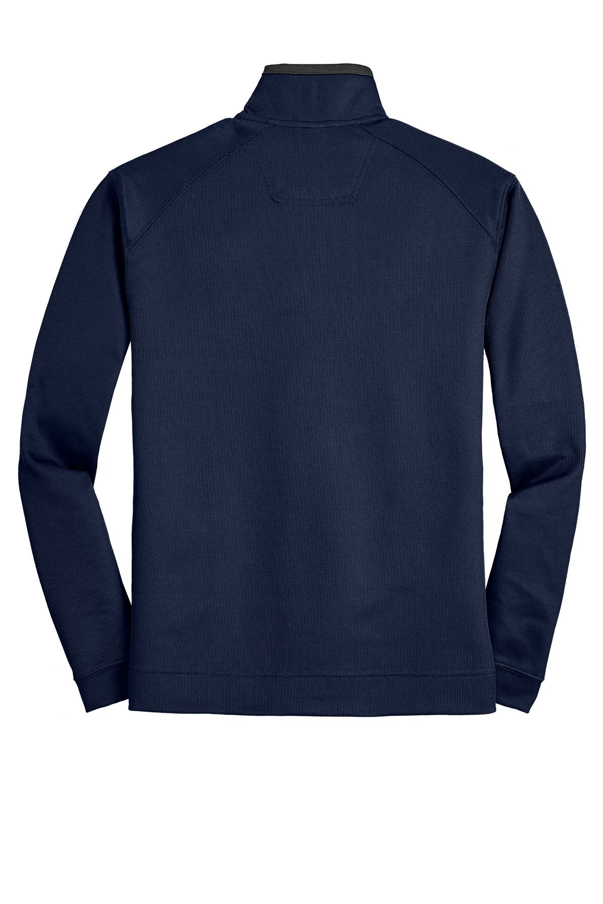 Front View of Tr Nvy/Iron Gy Port Authority Vertical Texture 1/4-Zip Pullover. K805