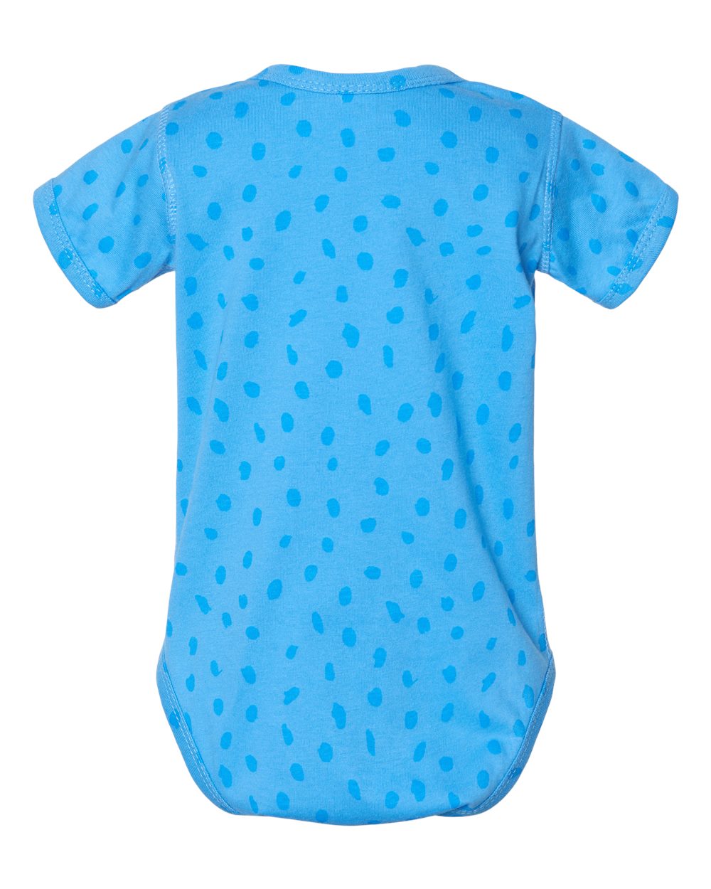 Front View of Tradewind Spot Infant Fine Jersey Bodysuit - 4424