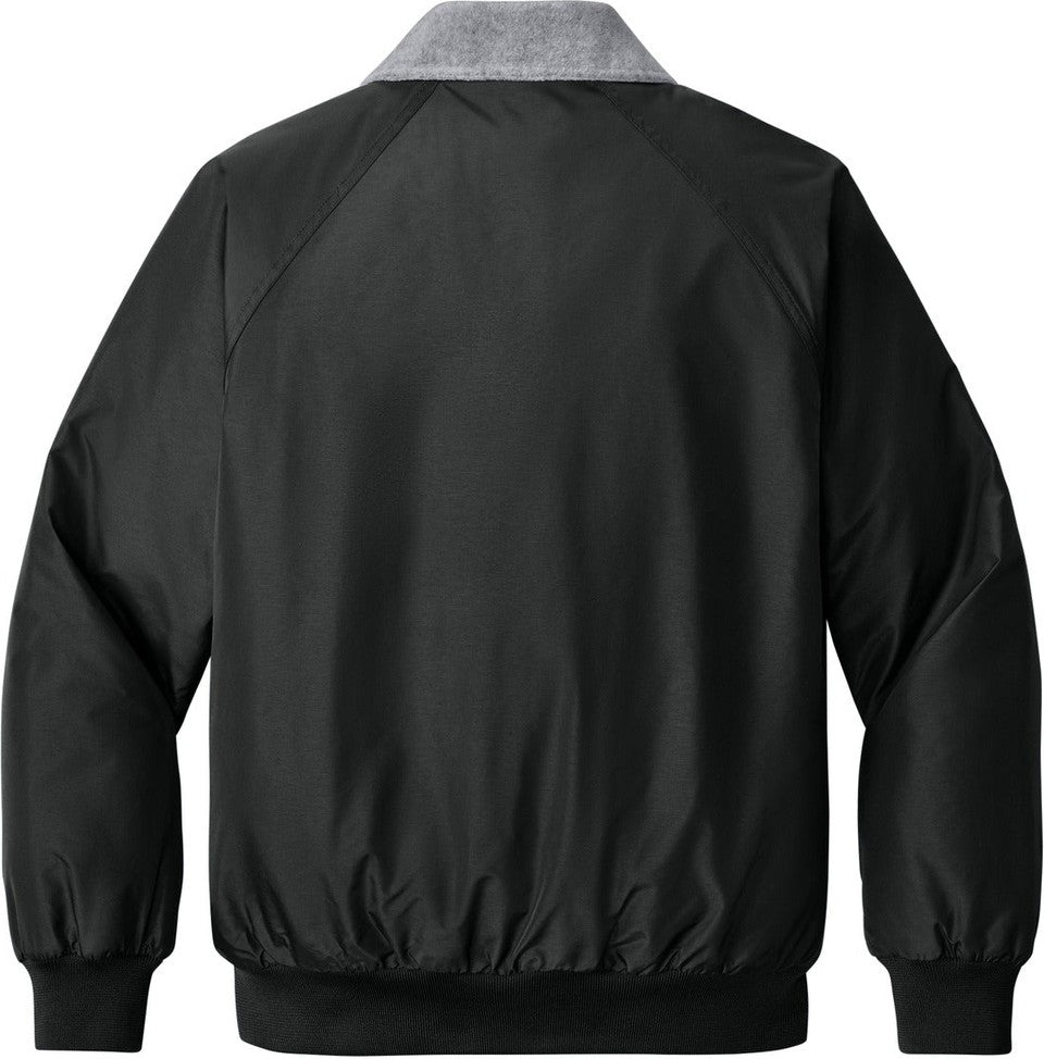 Front View of Tr.Black/Gray Port Authority Challenger Jacket. J754