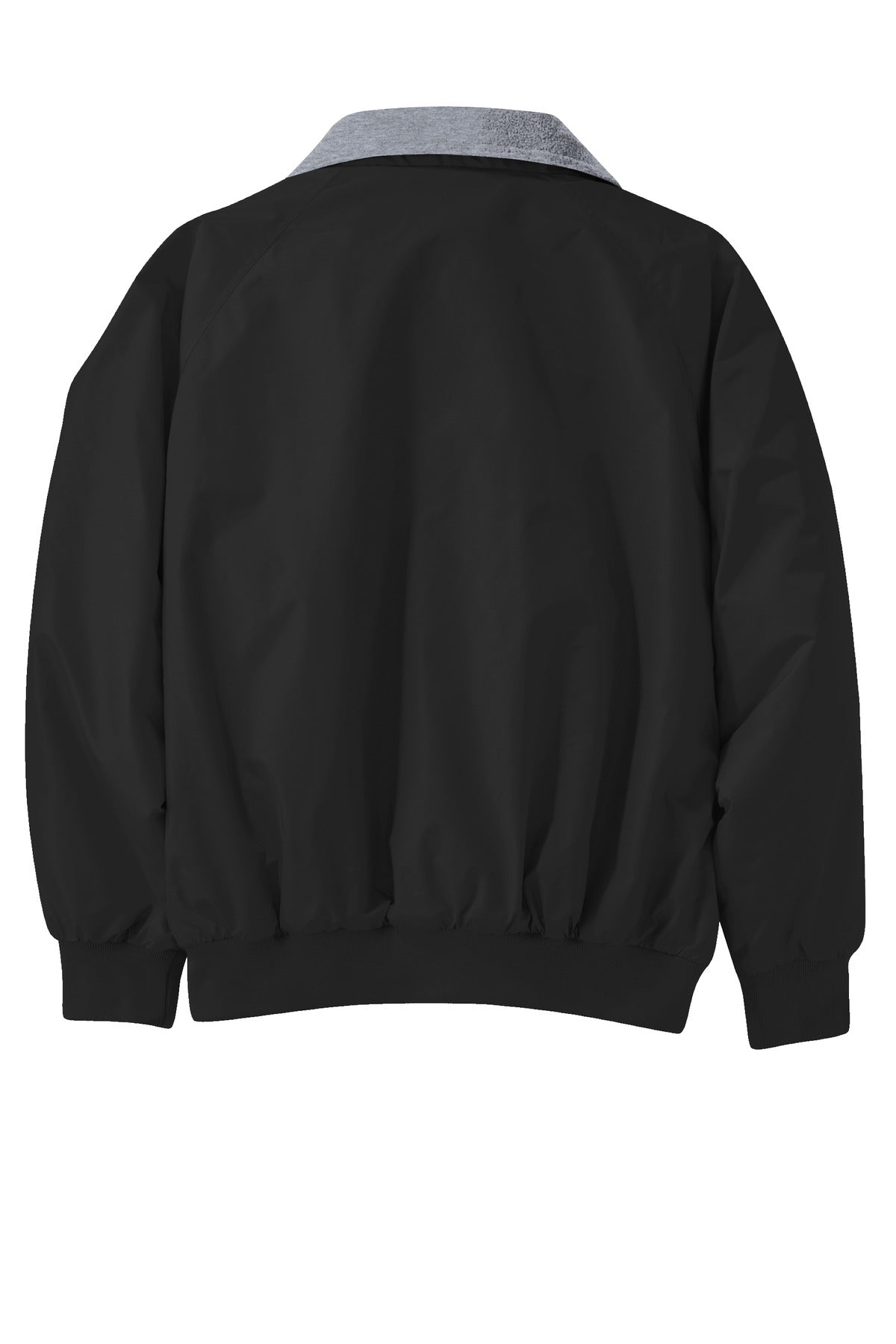 Front View of Tr.Black/Grey Port Authority Tall Challenger Jacket. TLJ754