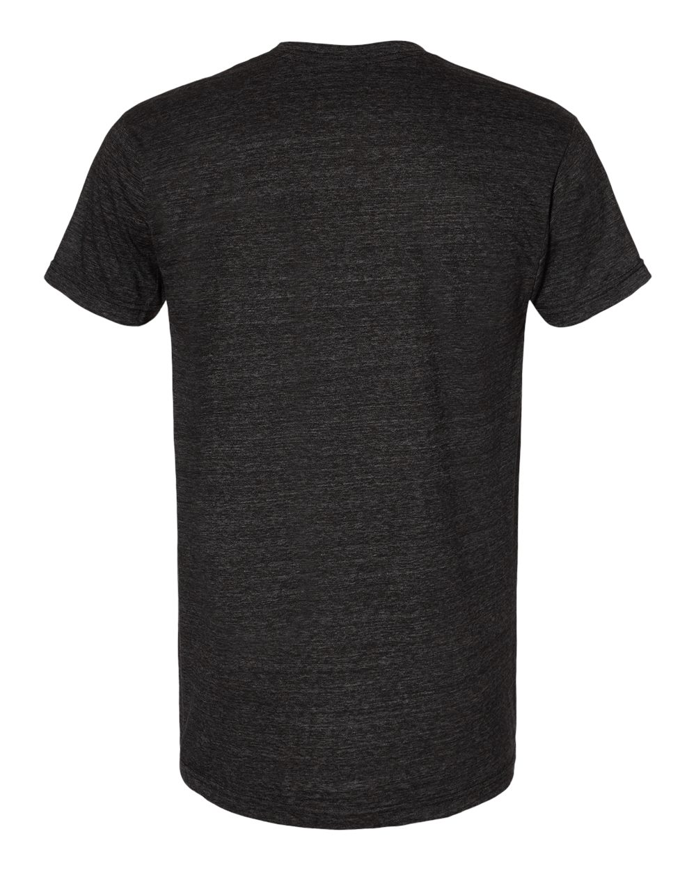 Front View of Tri Charcoal USA-Made Triblend T-Shirt - 5710