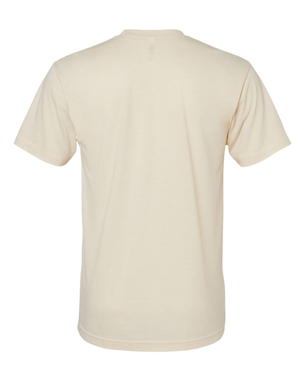 Rear View of Tri-Cream Triblend Track Tee - TR401