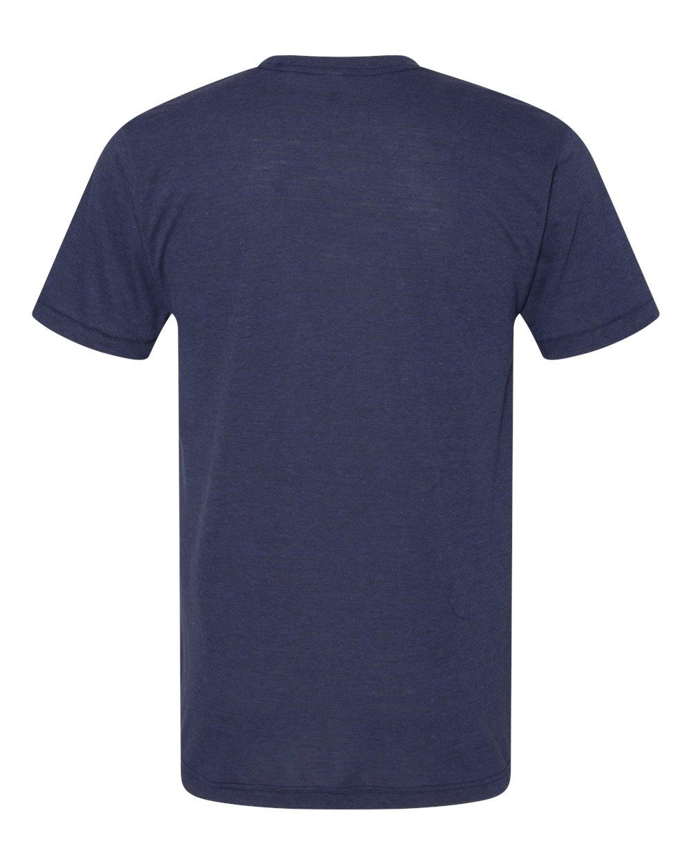 Rear View of Tri-Indigo Triblend Track Tee - TR401