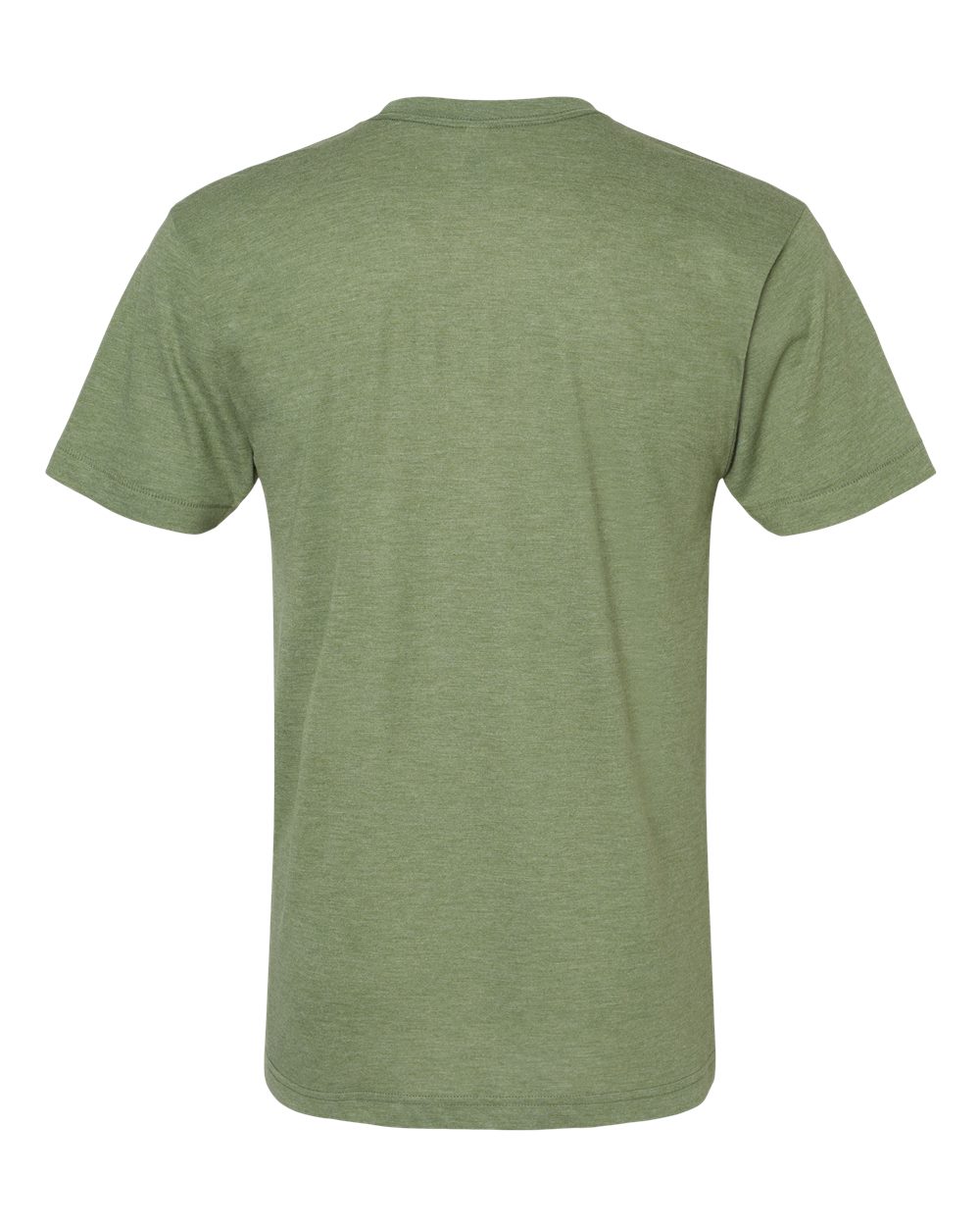 Front View of Tri-Olive Triblend Track Tee - TR401
