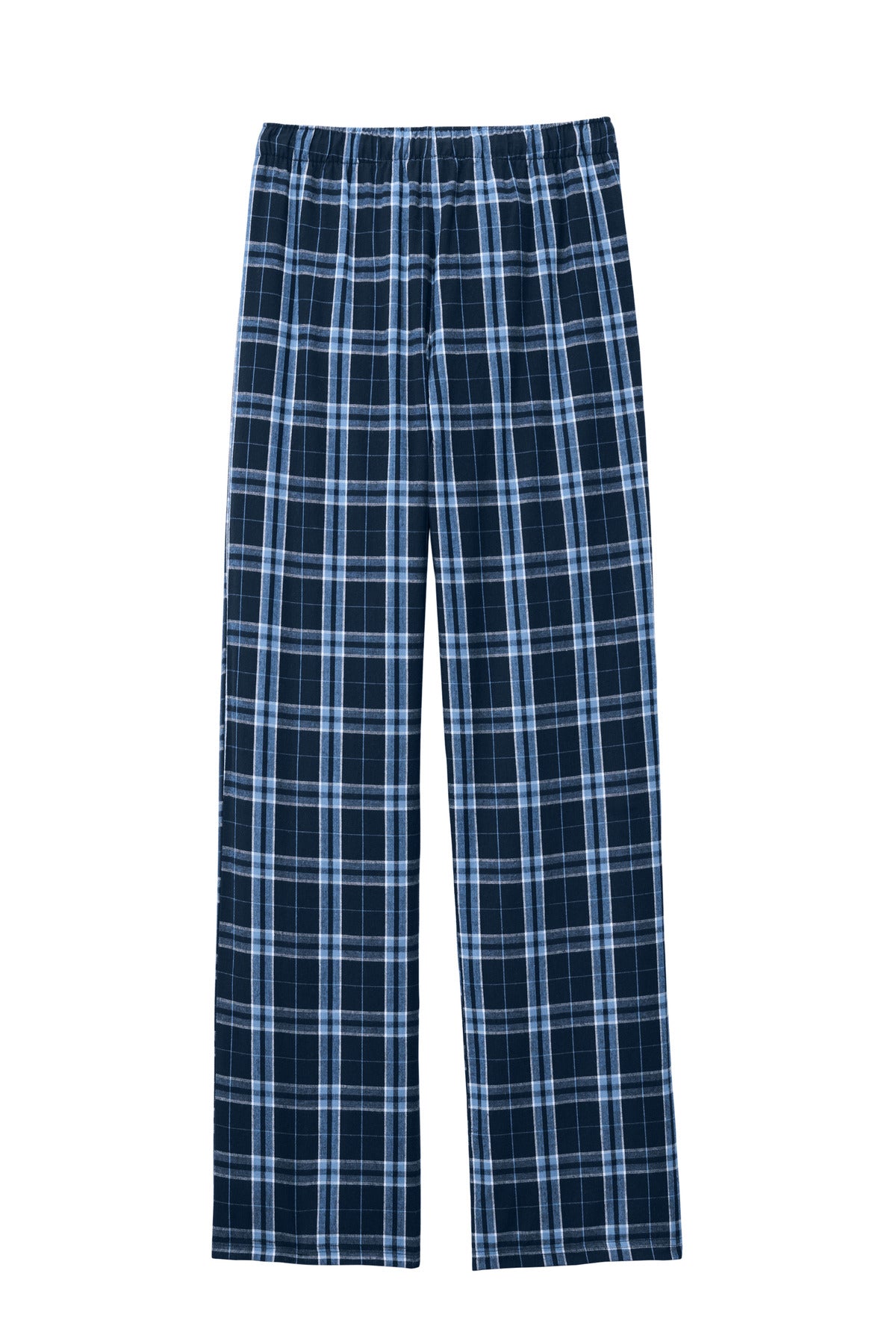 Front View of TrNv/CarBl District Flannel Plaid Pant. DT1800