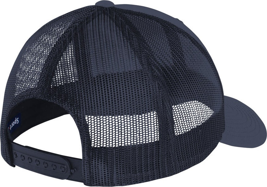 Rear View of TrNv/TrNv Sport-Tek YP Classics Retro Trucker Cap. STC39