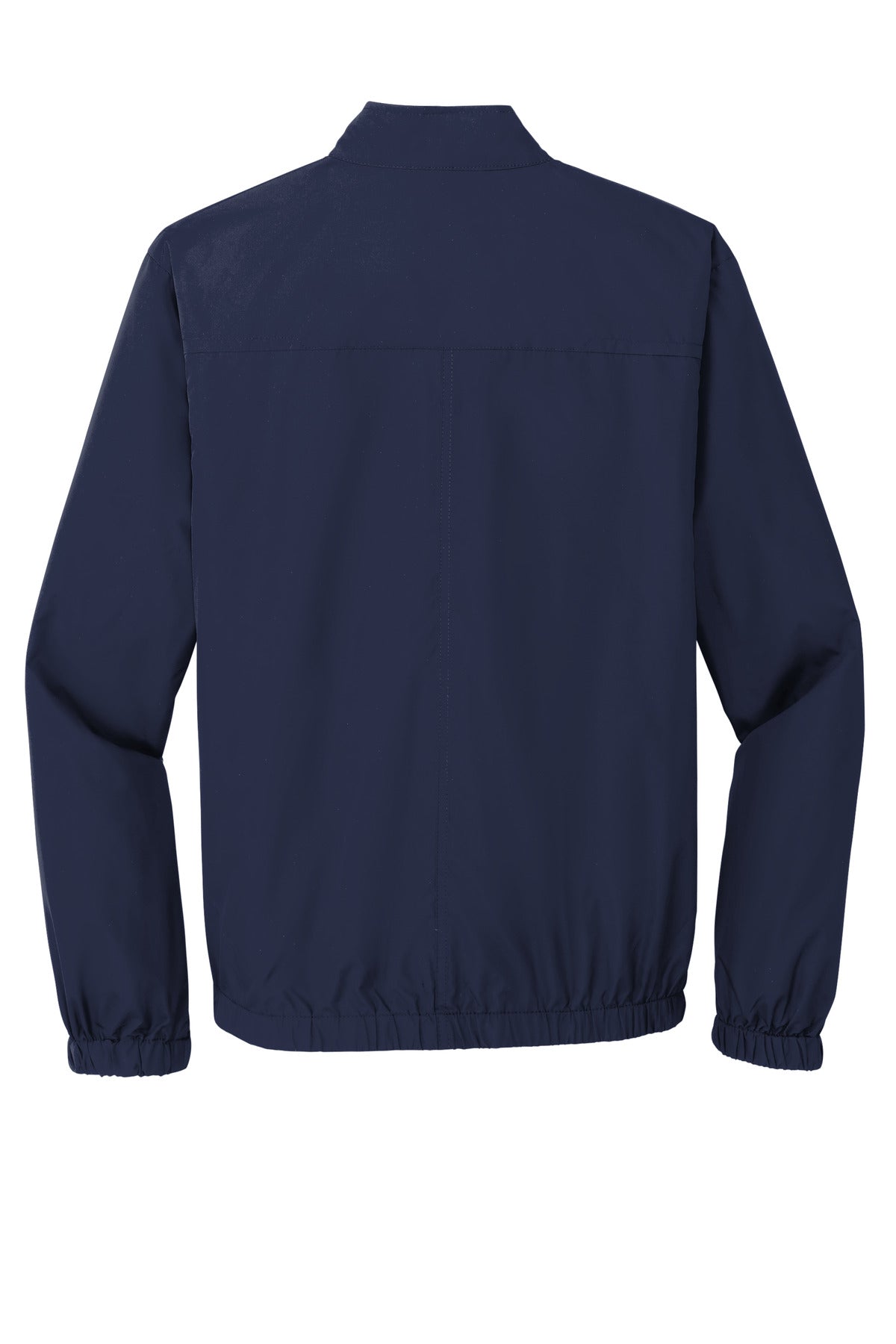 Front View of True Navy Port Authority® Essential Jacket. J305
