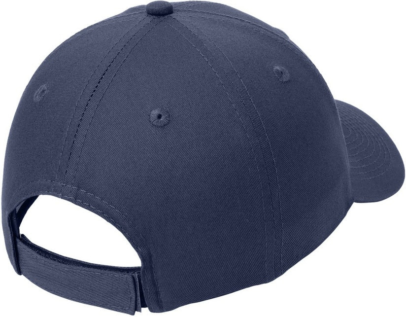 True Navy Port Authority Six-Panel Twill Cap. CP80