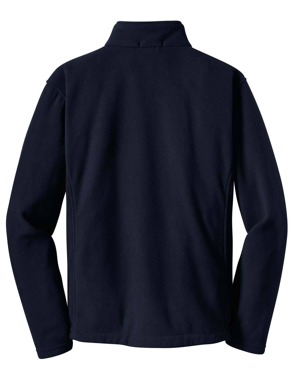 Front View of True Navy Port Authority Value Fleece 1/4-Zip Pullover. F218