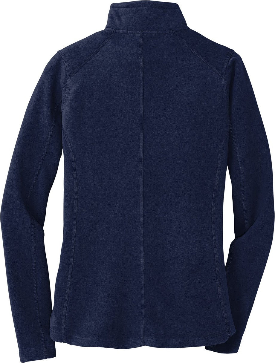 Front View of True Navy Port Authority Women's Microfleece Jacket. L223
