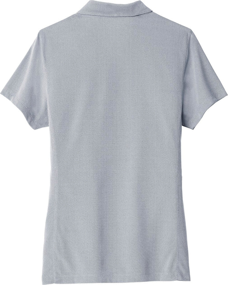 Front View of True Navy Port Authority Women's Poly Oxford Pique Polo. LK582