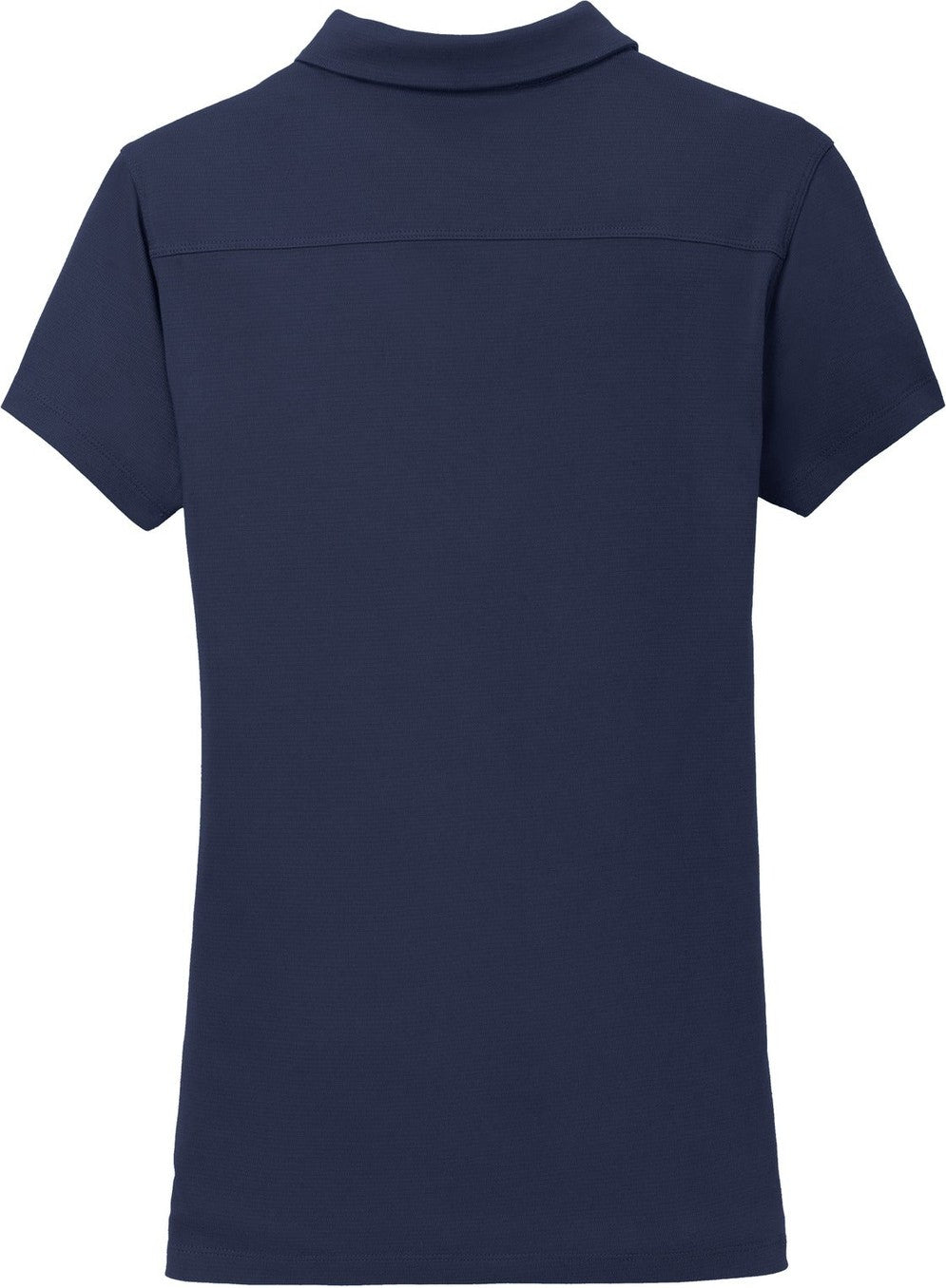 Rear View of True Navy Port Authority Women's Rapid Dry Mesh Polo. L573