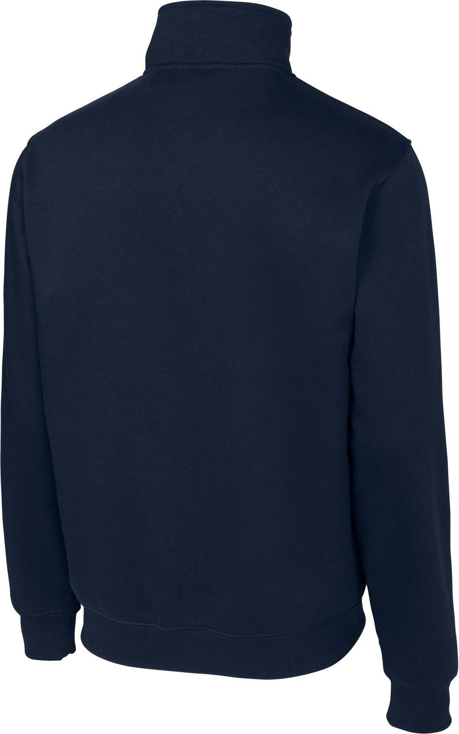Rear View of True Navy Sport-Tek Tall 1/4-Zip Sweatshirt. TST253