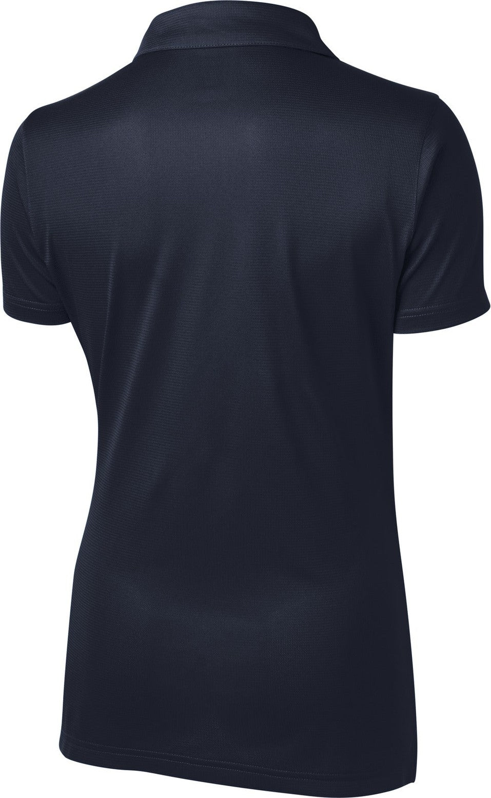 Front View of True Navy Sport-Tek Women's PosiCharge Active Textured Polo. LST690