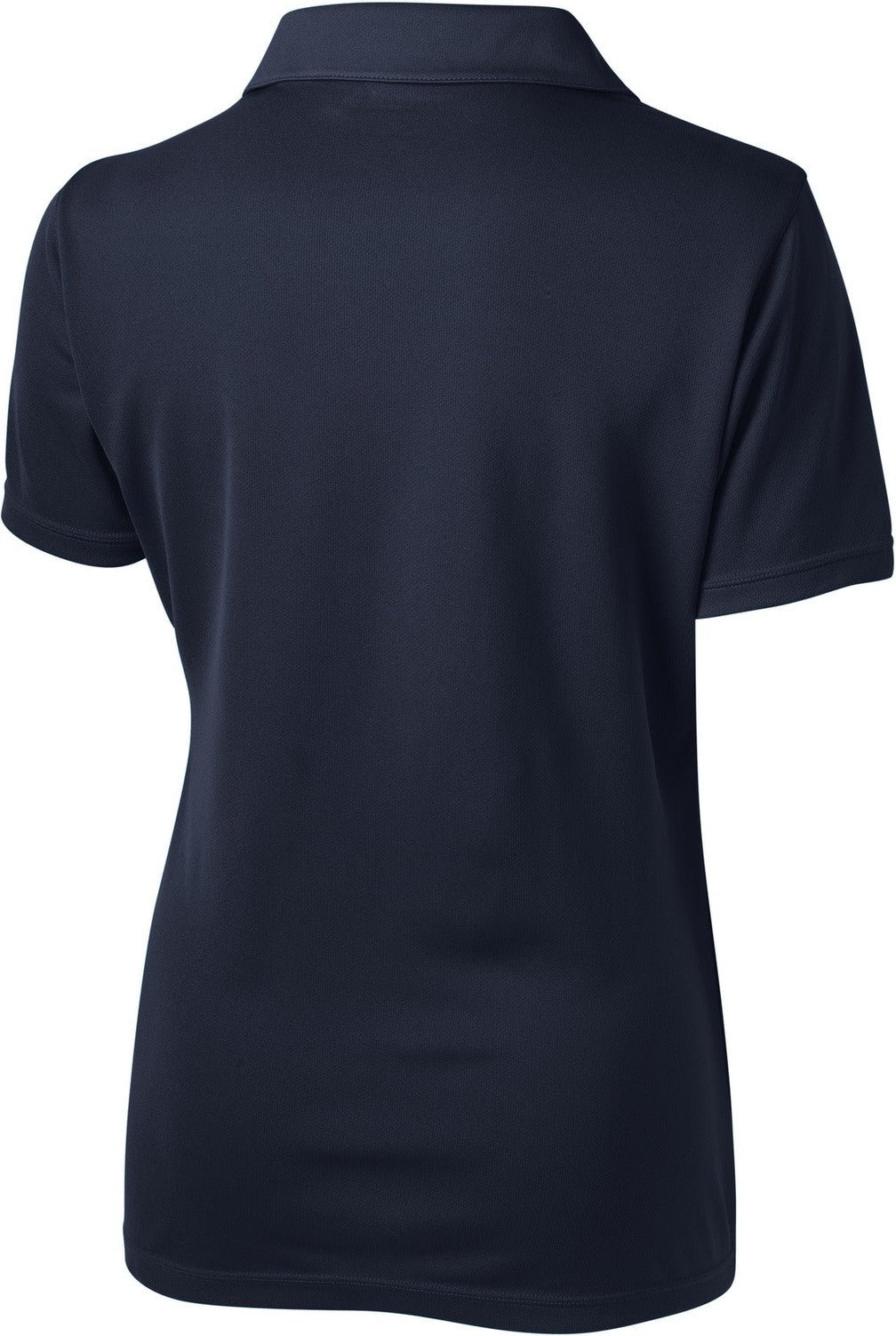 Rear View of True Navy Sport-Tek Women's PosiCharge Micro-Mesh Polo. LST680