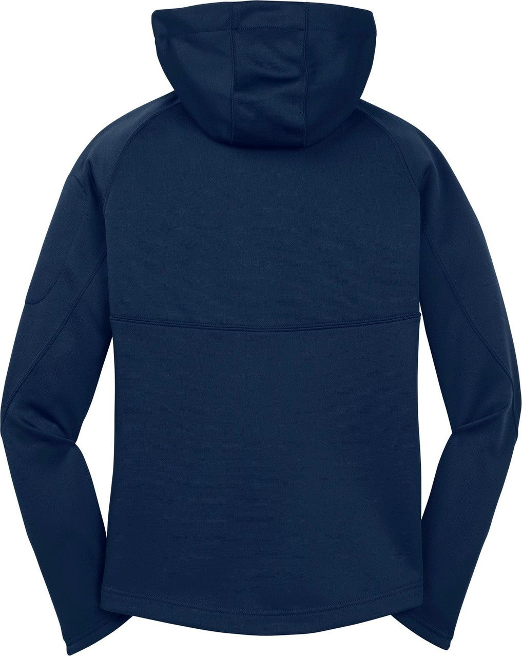 Front View of True Navy Sport-Tek Women's Tech Fleece Full-Zip Hooded Jacket. L248