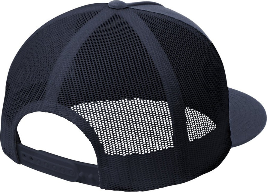Rear View of True Navy/T Ny Sport-Tek YP Classics 5-Panel Classic Trucker Mesh Back Cap. STC38