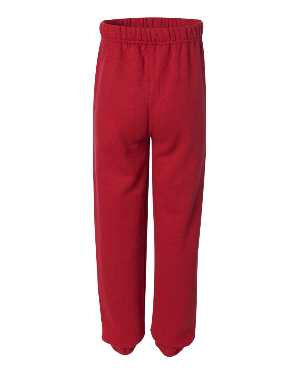 Rear View of True Red NuBlend® Youth Sweatpants - 973BR