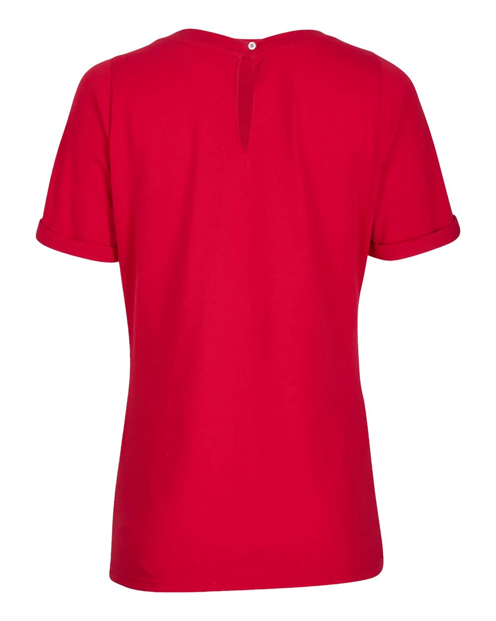 Front View of True Red Women's Carefree T-shirt - BW2404