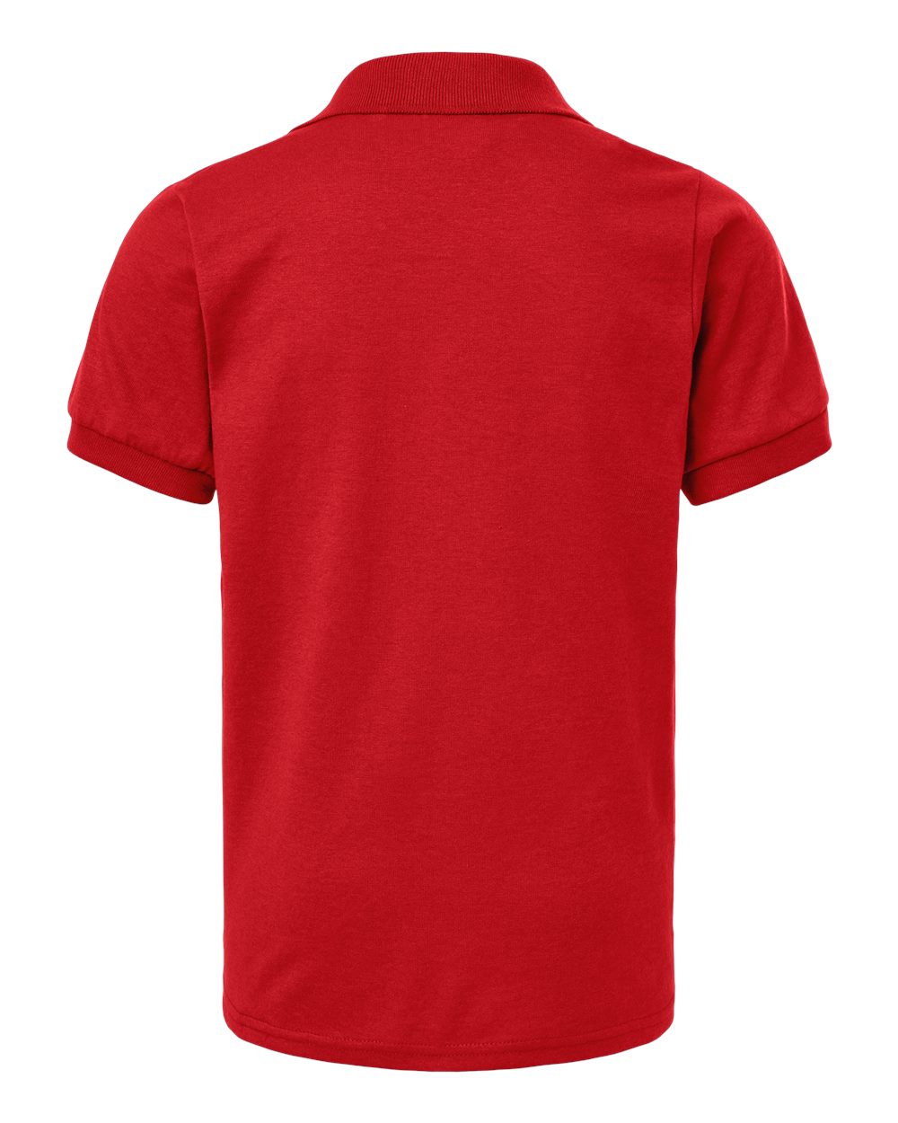 Front View of True Red Youth Dri-Power® Polo - 437K