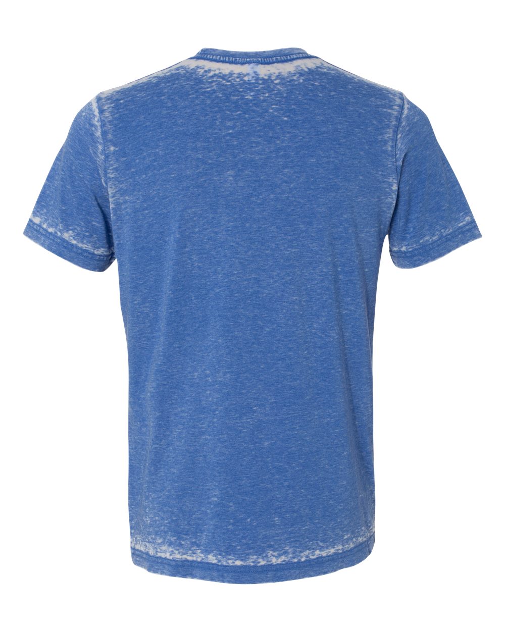Rear View of True Royal Acid Wash Texture Tee - 3650