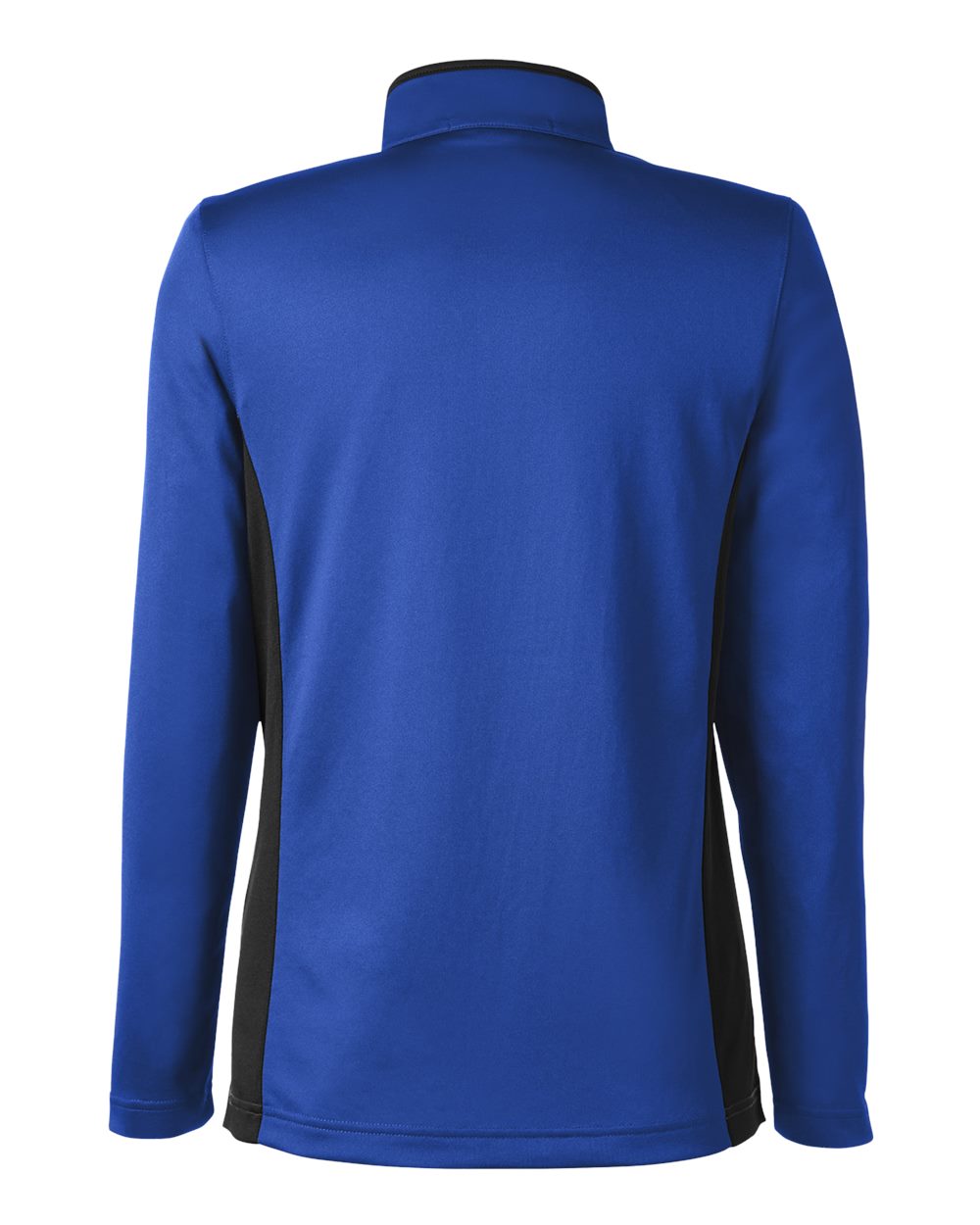 Front View of True Royal/ Black Women's Flash Snag Protection Plus IL Colorblock Quarter-Zip Pullover - M786W