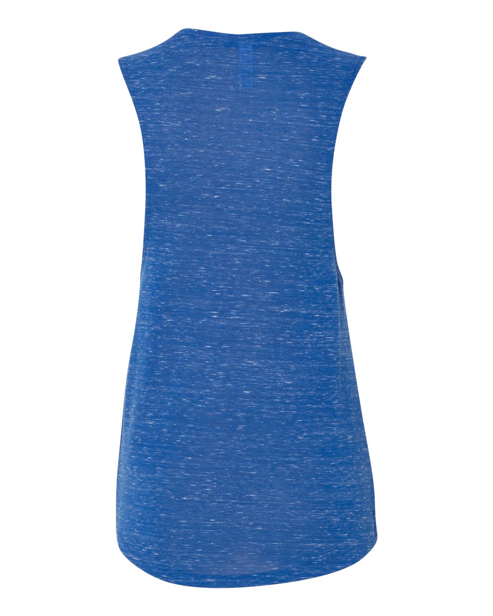 Rear View of True Royal Marble Women&#39;s Flowy Scoop Muscle Tank - 8803