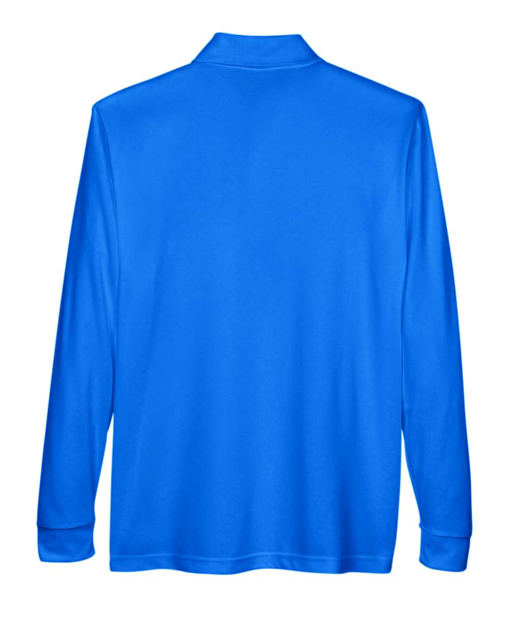 Front View of True Royal Men's Pinnacle Performance Long Sleeve Piqué Polo with Pocket - 88192P