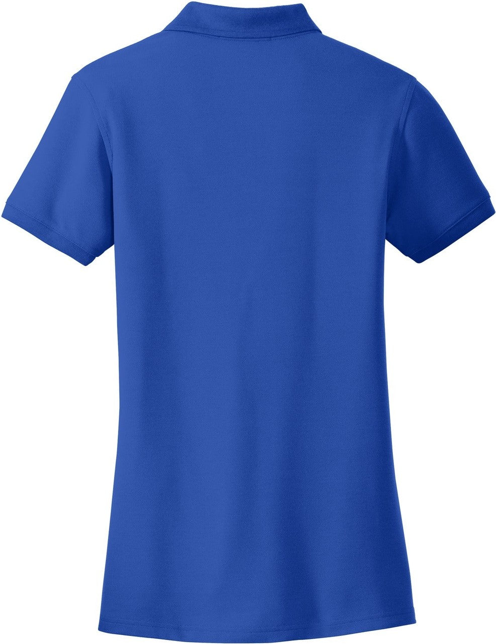 Front View of True Royal Port Authority Women's Core Classic Pique Polo. L100