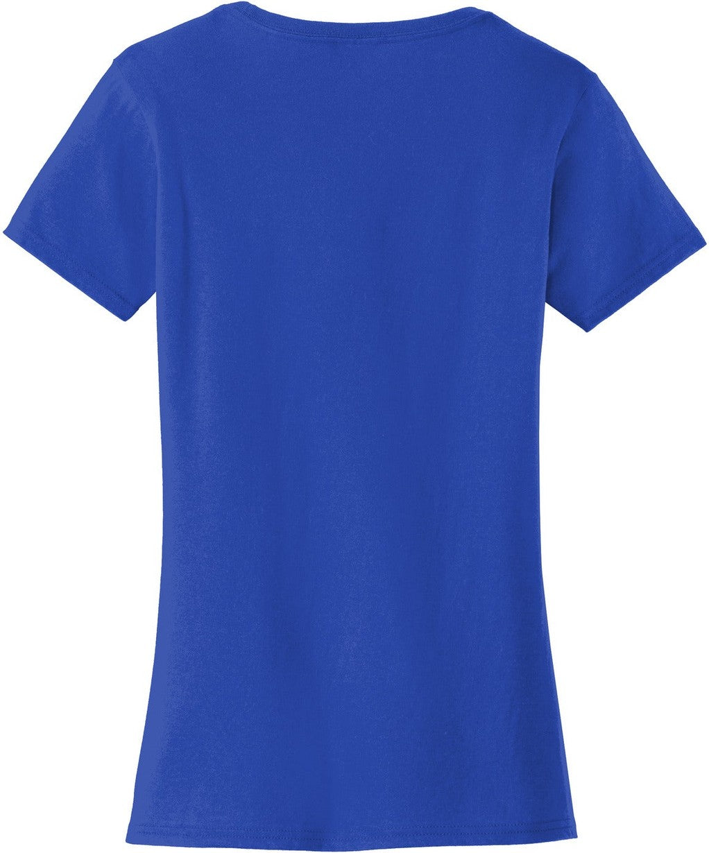 Front View of True Royal Port & Co Women's Fan Favorite Tee. LPC450