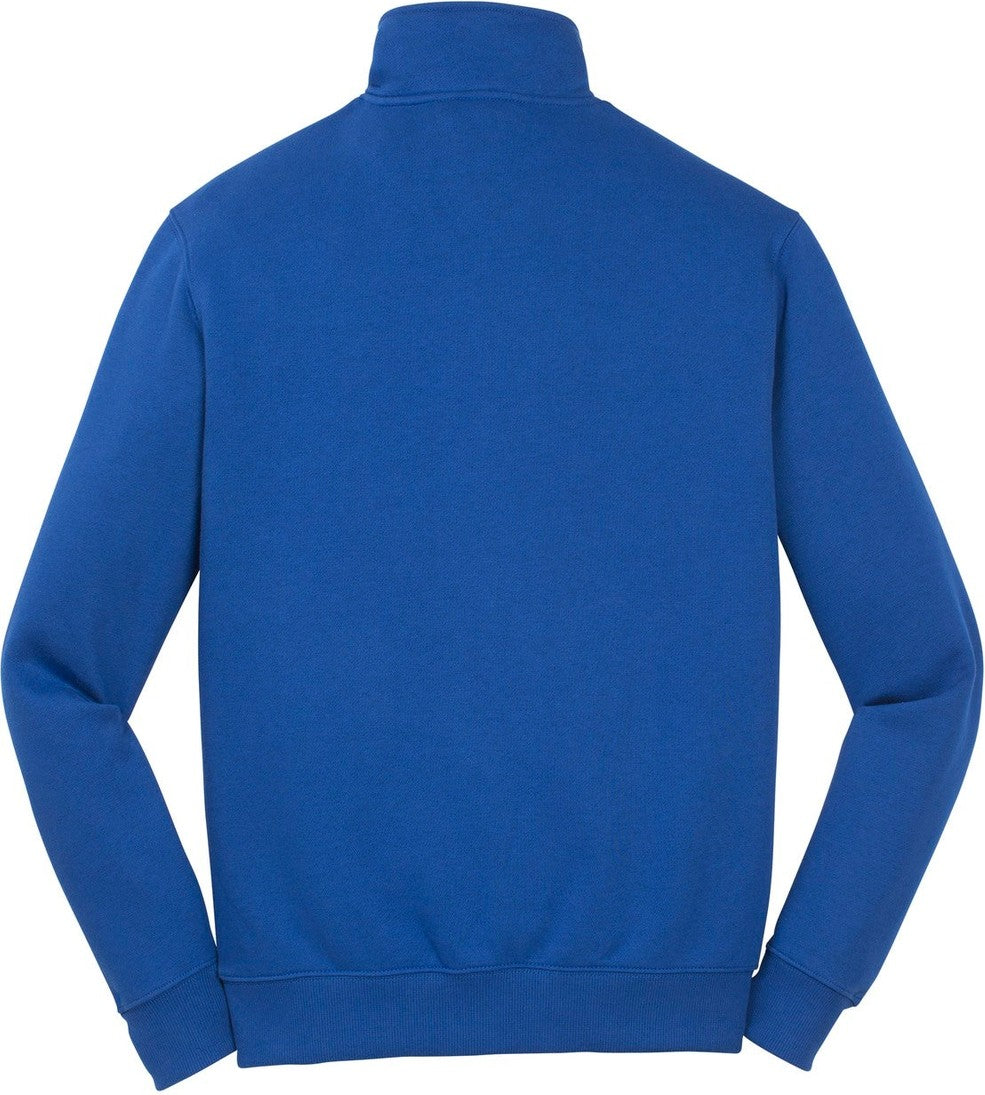 Front View of True Royal Sport-Tek 1/4-Zip Sweatshirt. ST253