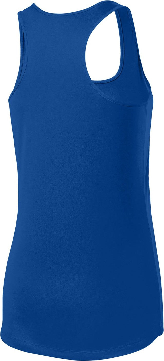 Front View of True Royal Sport-Tek Women's PosiCharge Competitor Racerback Tank. LST356