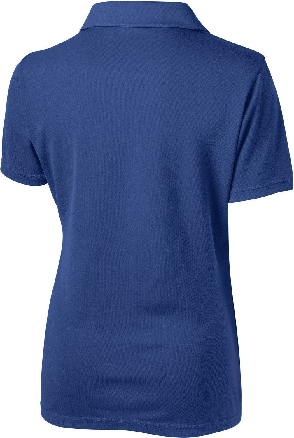 Front View of True Royal Sport-Tek Women's PosiCharge Micro-Mesh Polo. LST680