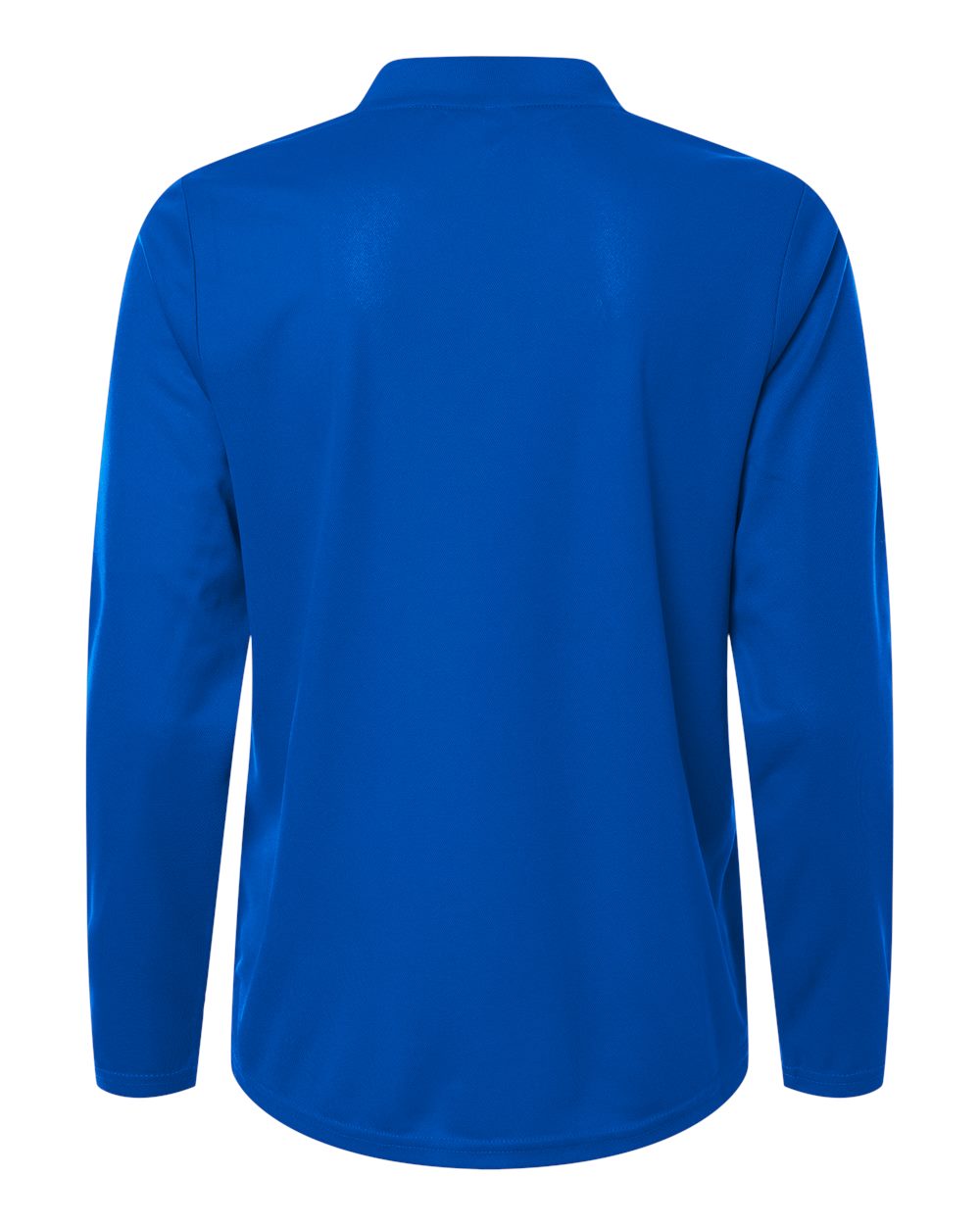 Rear View of True Royal Women's Nova Performance Long Sleeve Pique Polo - CE108LW plain