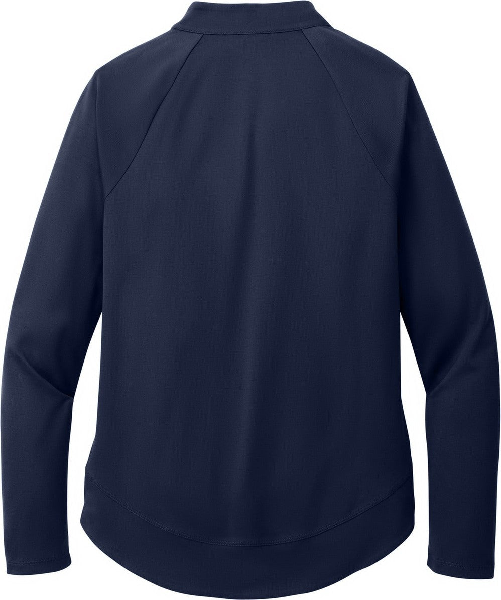 Front View of TrueNavy Port Authority Women's C-FREE Cypress 1/4-Zip LK870
