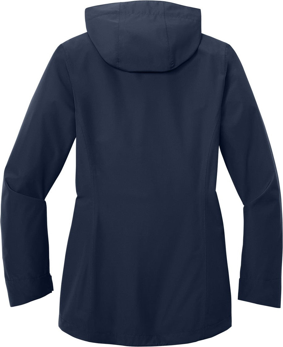 Front View of TrueNavy Port Authority Women's C-FREE Rain Jacket L714