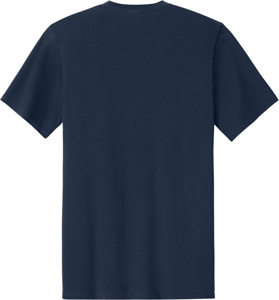 Front View of TrueNavy Port & Co Easy Cotton Tee PC43