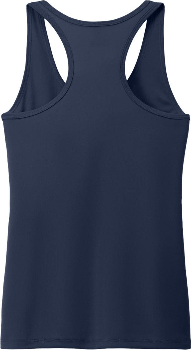 Rear View of TrueNavy Port & Co Women's Performance Tank LPC380TT