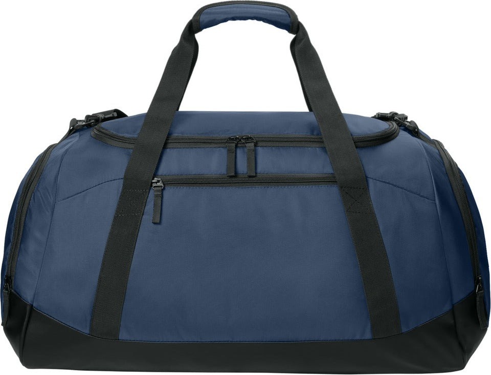 Rear View of TrueNavy Sport-Tek Large Rec Duffel BST505