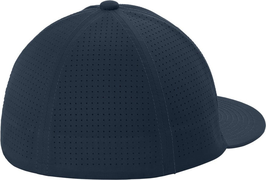 Rear View of TrueNavy Sport-Tek Pro-Cut Stretch-Tek Cap STC64