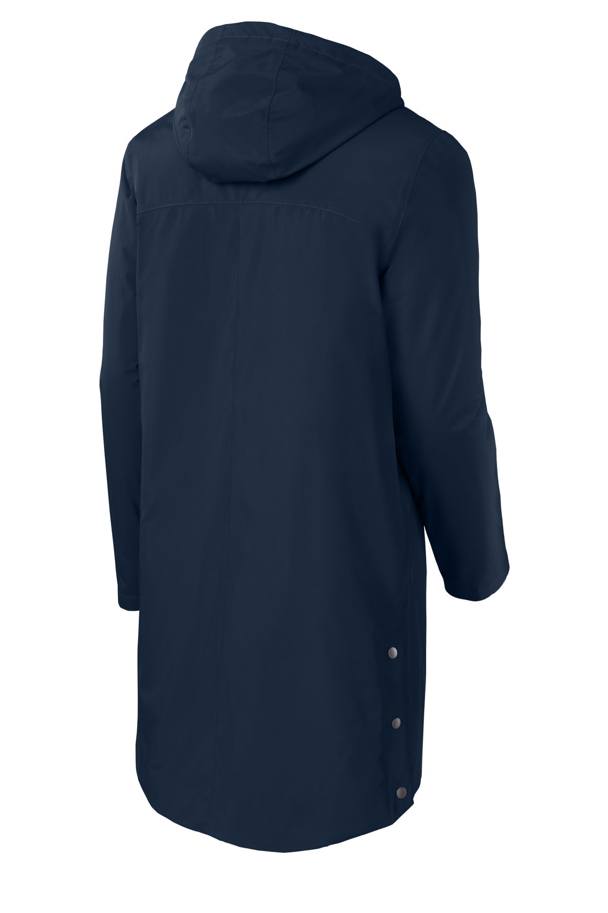 Front View of TrueNavy Sport-Tek Waterproof Insulated Sideline Parka JST55