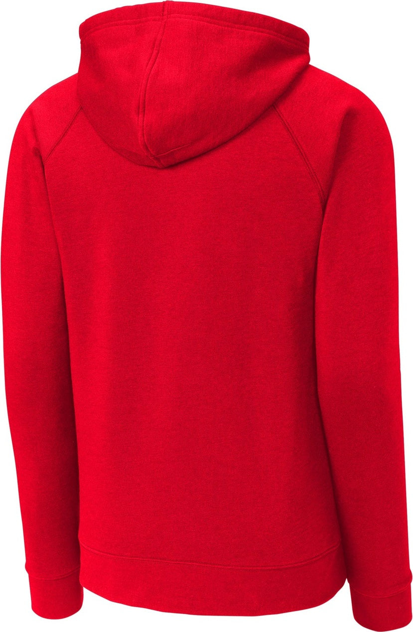 Front View of TrueRed Sport-Tek Drive Fleece Pullover Hoodie STF200