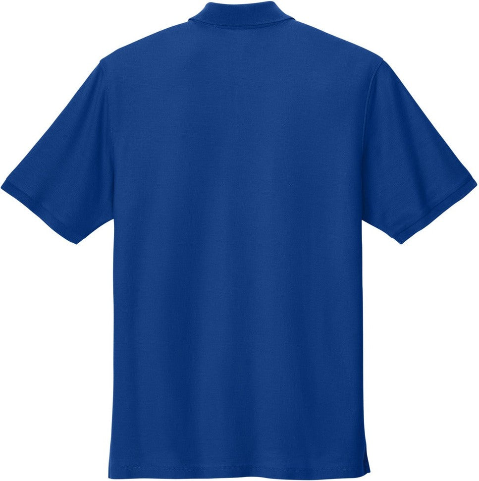 Rear View of TrueRoyal Port Authority Tall Wearever Signature Pique Polo TLK200