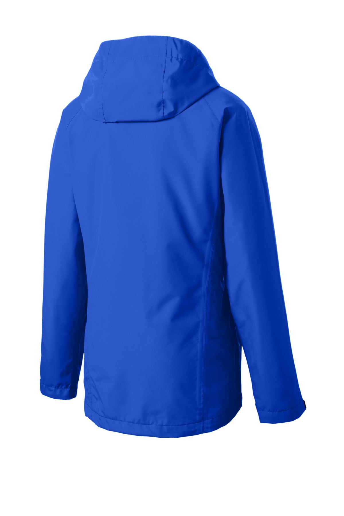 Rear View of TrueRoyal Port Authority Women's Torrent Waterproof Jacket. L333