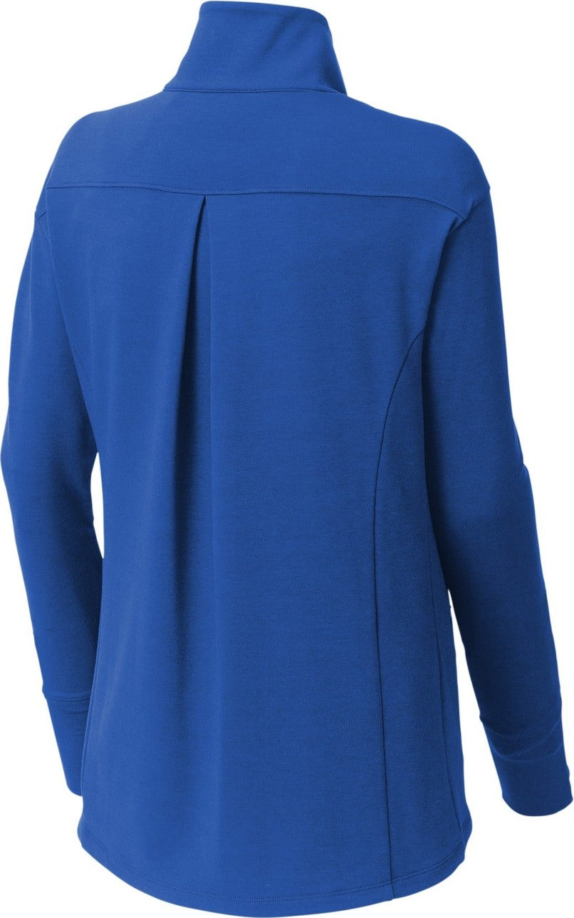 Front View of TrueRoyal Sport-Tek Women's Sport-Wick Flex Fleece Full-Zip. LST560