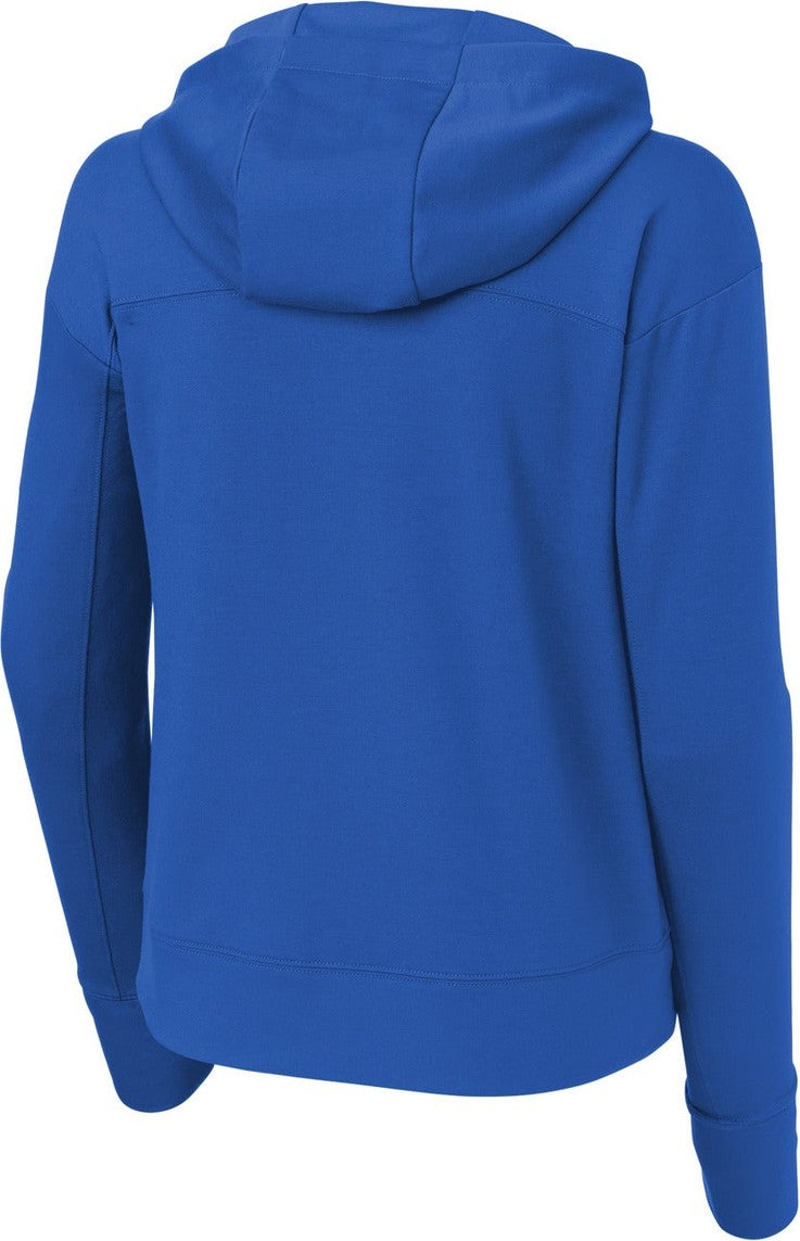 Front View of TrueRoyal Sport-Tek Women's Sport-Wick Flex Fleece Pullover Hoodie LST562